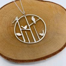 Load image into Gallery viewer, Birdy Necklace (4 birds on branches)