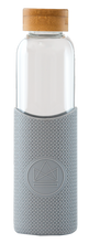 Load image into Gallery viewer, Reusable Glass Bottle 550ml Forever Young Grey
