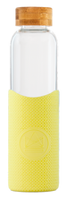 Load image into Gallery viewer, Reusable Glass Bottle 550ml Yellow - Sun is Shining