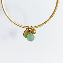 Load image into Gallery viewer, Brass bracelet + beads