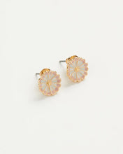 Load image into Gallery viewer, Enamel Daisy stud earrings