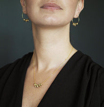 Load image into Gallery viewer, Abacus Diabolo hoop earrings