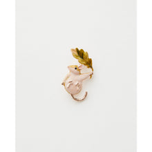 Load image into Gallery viewer, Enamel Dormouse brooch