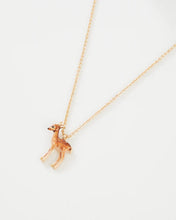 Load image into Gallery viewer, Fable Enamel Fawn short necklace
