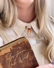 Load image into Gallery viewer, Enamel Fawn Brooch