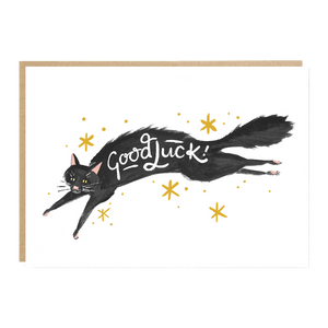 SALEM Witches Black Cat Good Luck Card