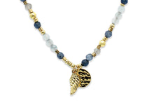 Load image into Gallery viewer, Indra Denim Gemstone Beaded Necklace