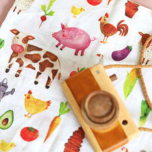 Load image into Gallery viewer, Farmyard Muslin Square