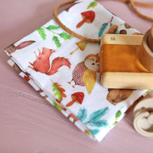 Load image into Gallery viewer, Woodland Muslin Square