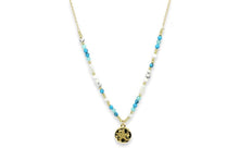 Load image into Gallery viewer, Avalon Turquoise & Gold Starfish Charm Necklace