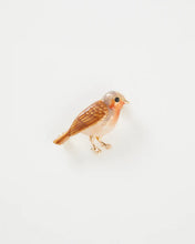 Load image into Gallery viewer, Enamel Robin Brooch