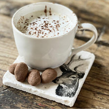 Load image into Gallery viewer, Stag natural marble stone coaster