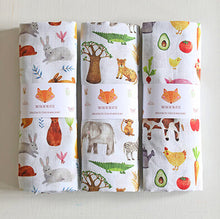 Load image into Gallery viewer, Safari Muslin Swaddle Blanket