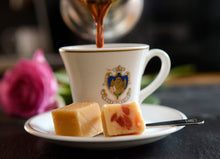 Load image into Gallery viewer, Cherry Bakewell Scottish Tablet - 100g gift bag with red ribbon