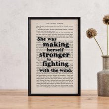 Load image into Gallery viewer, Fighting With The Wind - book page print