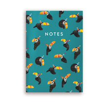 Load image into Gallery viewer, A5 Toucan Pattern Notebook