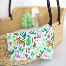 Load image into Gallery viewer, Tropical Muslin Swaddle Blanket