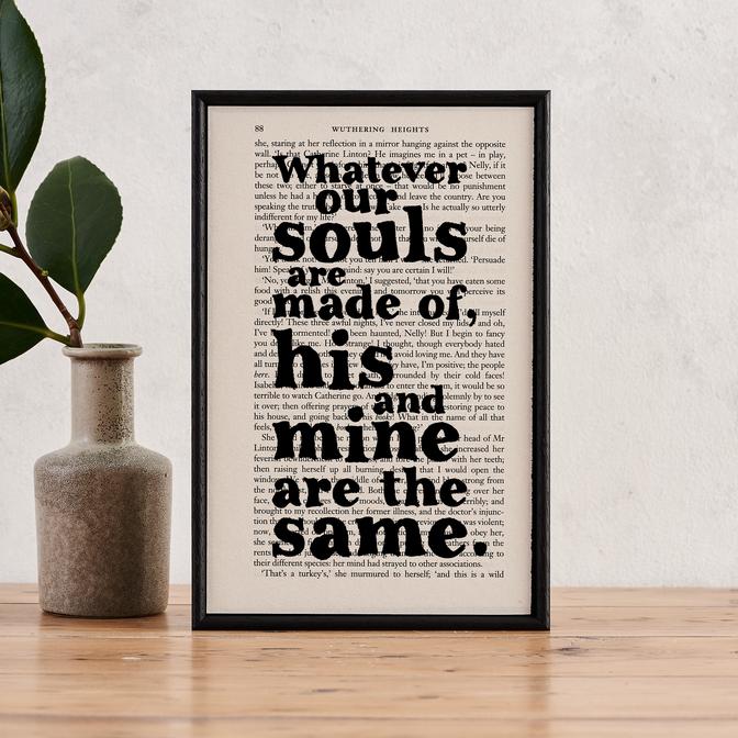Whatever Our Souls Are Made Of - book page print
