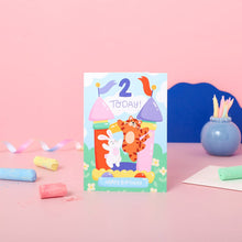 Load image into Gallery viewer, 2nd Birthday Bouncy Castle Card
