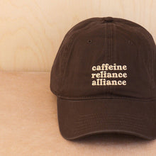 Load image into Gallery viewer, Caffeine Reliance Alliance - Cotton Baseball Cap
