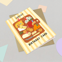Load image into Gallery viewer, Birthday Card - Funny Cheesy Cheese Greeting Card
