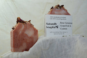 Rose Geranium, Grapefruit & Cypress Handmade Soap Bar