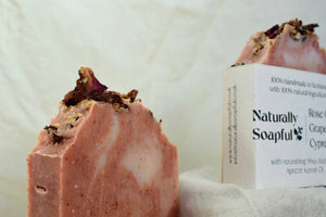 Rose Geranium, Grapefruit & Cypress Handmade Soap Bar