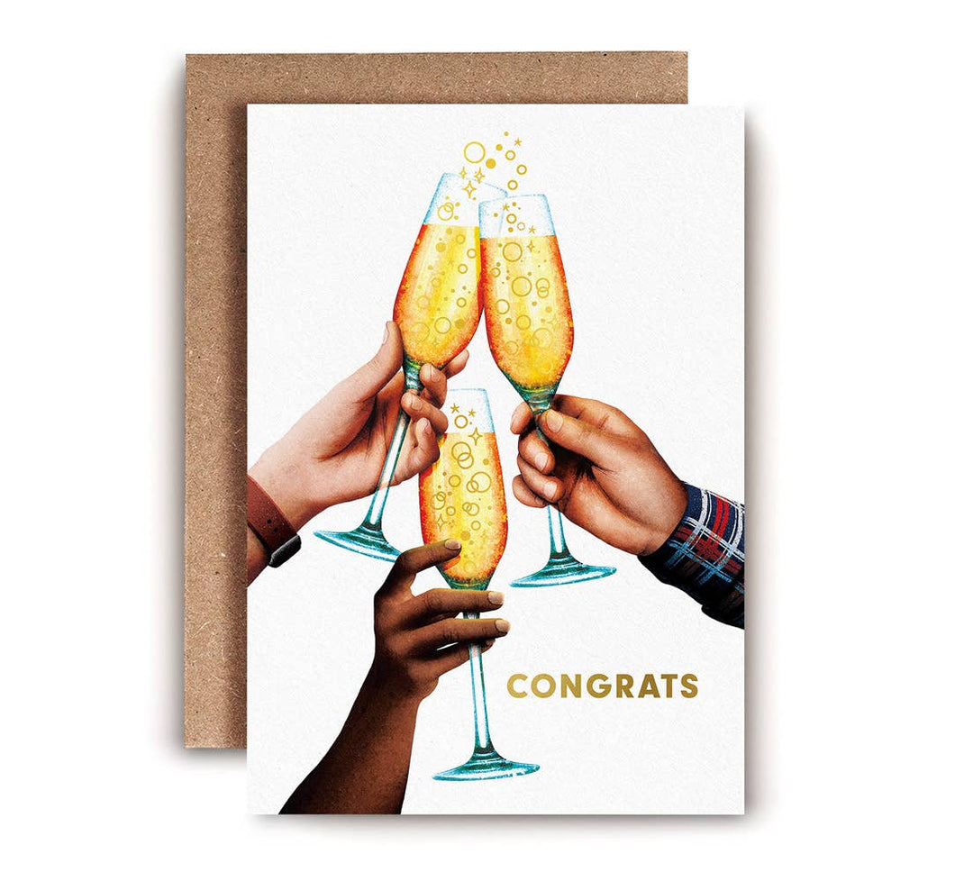 Champagne Congrats card