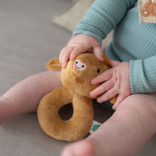 Load image into Gallery viewer, Highland Cow Plush Baby Rattle

