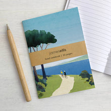 Load image into Gallery viewer, Cycling by the Sea A6 Lined Notebook
