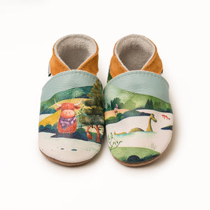 Inch Blue Shoes - Highland Cow