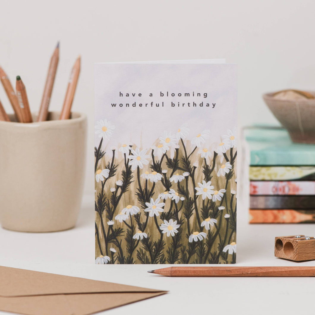 Have a Blooming Wonderful Birthday Daisy Card