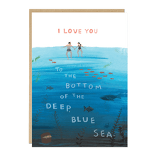 Load image into Gallery viewer, Deep Blue Sea Valentine card
