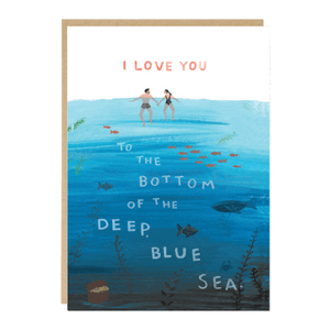 Deep Blue Sea Valentine card