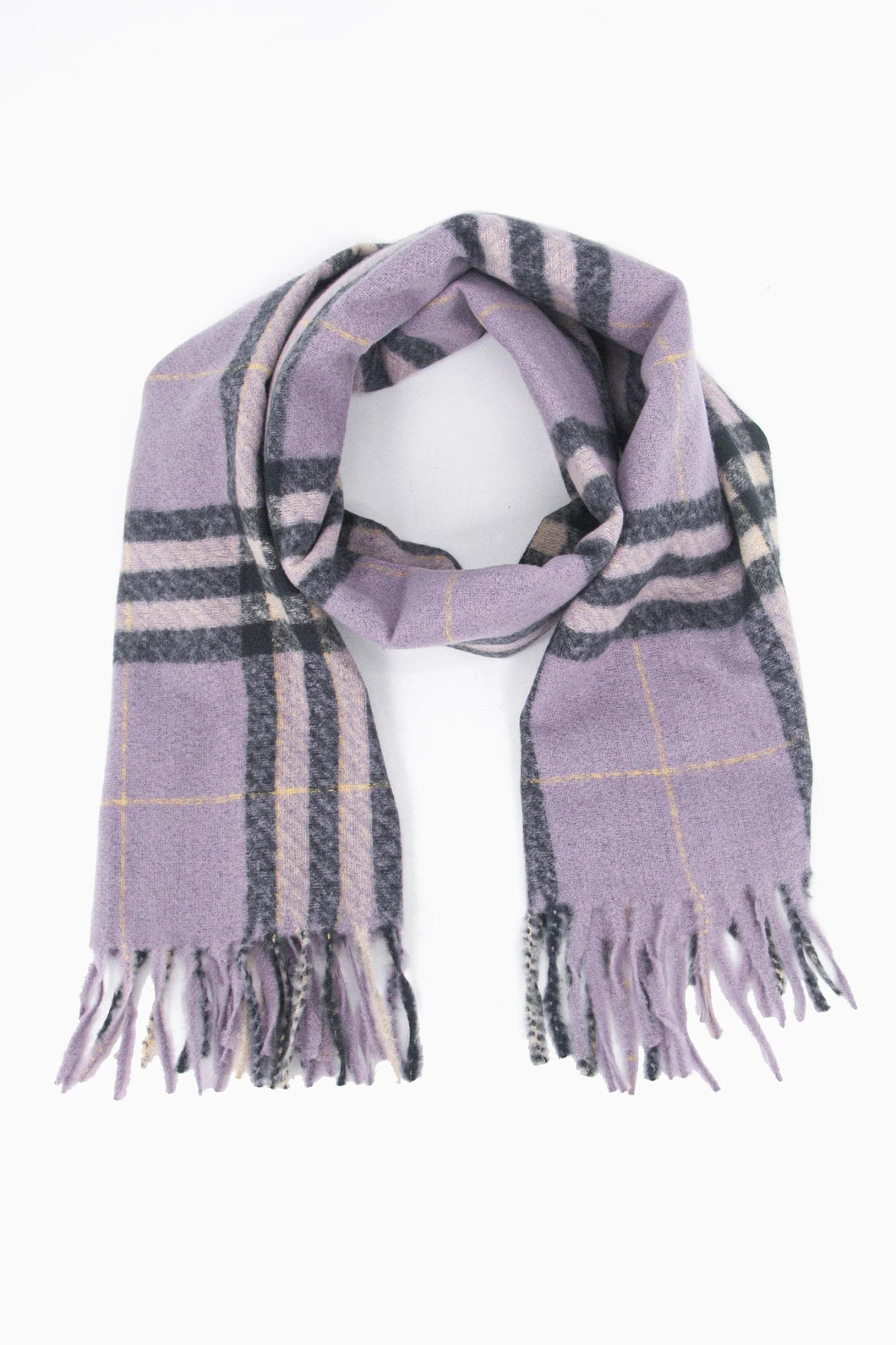 Alba Tartan Winter Scarf - Lilac