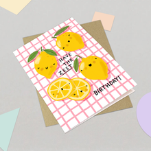 Load image into Gallery viewer, Birthday Card - Cute Lemons Greeting Card

