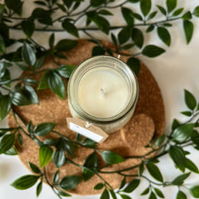 Load image into Gallery viewer, Juniper &amp; Pine - Pippin 200ml milk bottle candle with cork lid
