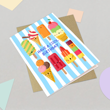 Load image into Gallery viewer, Birthday Card - Cute Ice Creams Greeting Card
