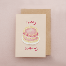 Load image into Gallery viewer, Birthday Card | Birthday Cake | Card for Girls | Party Food

