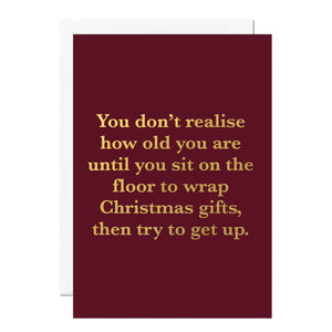 Getting Older Christmas Card