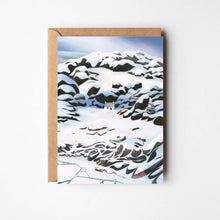Load image into Gallery viewer, Winter at Mull of Kintyre, Cosy Cottage Greeting Card

