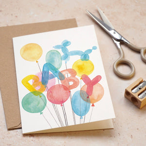 Baby Balloons Card