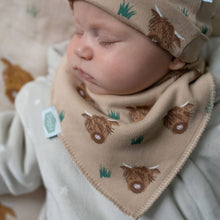 Load image into Gallery viewer, Highland Cow print bib

