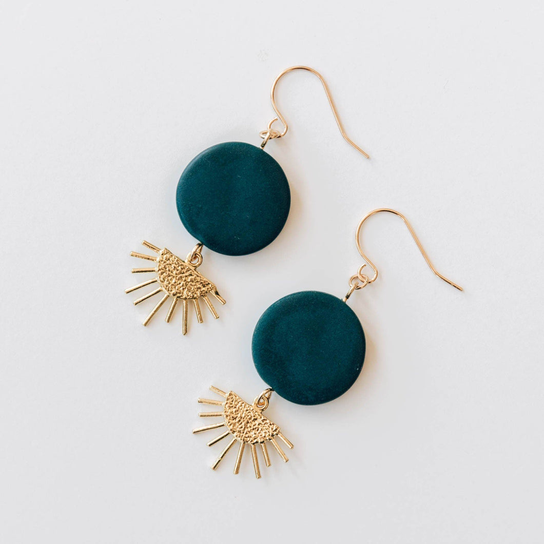 Teal Sunset Earrings