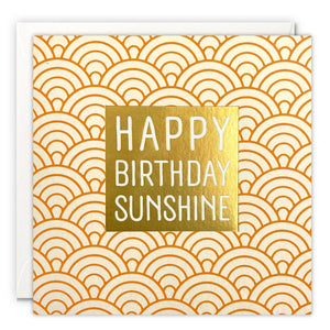 Happy Birthday Sunshine Deco Card