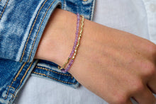 Load image into Gallery viewer, Juniper Gold &amp; Amethyst Double Strand Bracelet
