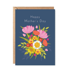 Vibrant Floral Bouquet Mother's Day Card