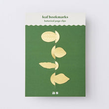 Load image into Gallery viewer, Brass Leaves Bookmarks Set

