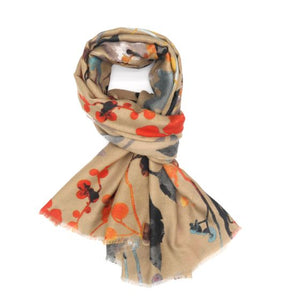 Autumn Leaves Scarf Mushroom