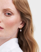 Load image into Gallery viewer, Nightshade Gold Huggie Earrings
